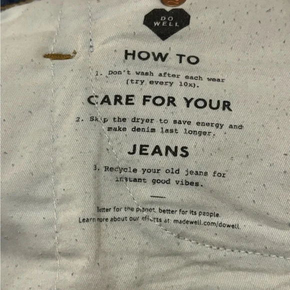 Made-well Denim The perfect Vintage Jean size 27 women’s. Previously owned. - Picture 7 of 10